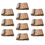 Plastik Şeffaf Altın Sarı Gold Sup Kaşık - Tatlı Dondurma Kaşığı - 12.5 Cm. - 50 Adetlik 10 Paket
