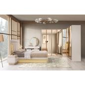 Platin Köşe Mdf Bazalı Ledli Yatak Odası Takımı - Aytaşı - 262 57 230