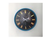 Platin Saat Turkuaz Poligon Ahşap 36 cm Duvar Saati