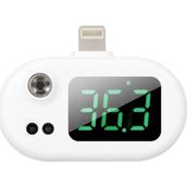 Platoon Iphone Cep Telefonu Ateş Ölçer Temassız Ateş Ölçer Taşınabilir Mini Cep Telefonu Akıllı Termometre - Beyaz