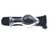 PleasureBox Seks Oyuncağı, Şehvetli Cam, Yapay Penis, Anal Tıkaç, Prostat Masajı Aleti, 9,5 cm, Büyük Tıkaç