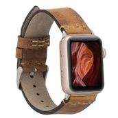 Plm G19-BA7 Taba 38-40-41 mm Apple Watch Uyumlu Deri Kordon