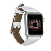 Plm Slim F3 Beyaz 38-40-41 mm Apple Watch Uyumlu Deri Kordon