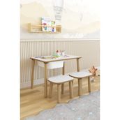 Pofitto Montessori Çocuk Masası Takımı- Oyun Masası - Aktivite Masası - Çalışma Masası - Etkinlik Masası - Beyaz