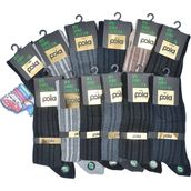 Pola Dikişsiz Desenli Bambu Erkek Soket Çorap - 2009 12 Adet - 40 - 44 - Çok Renkli