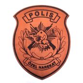 POLİS ÖZEL HAREKAT Deri PEÇ- Arma - Patch