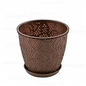 Poliwork Manolya 24 cm Antrasit Saksı