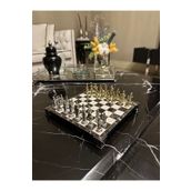 POLO BLUE Osmanlı Figürlü Satranç Seti – 20x20 cm Dekoratif & Oyun İçin Uygun Mini Set