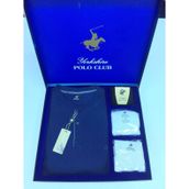 Polo Club Erkek Damat Uzun Kol Pijama Takım Atlet Boxer Çorap Kutulu Set
