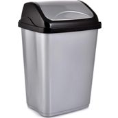 Poly Time Gri Sallanır Kapak 50 lt 68x41x33 cm Ofis Banyo Mutfak Bahçe Çöp Kutusu Kovası