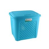 Poly Time Rattan Kapaklı Çamaşır Sepeti