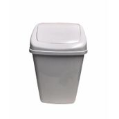 Polytime Sallanır Kapak Ofis Banyo Mutfak Bahçe Çöp Kutusu Kovası - 10 Litre / Beyaz - 37x24x19 Cm.