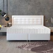 Pony Yatak Aztek 140x190 CM Sandıklı Baza Başlık Set