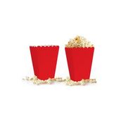 Popcorn Kutusu 8li -Düz Kırmızı-