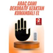 popüler Kumandalı El Led Araba İçi 4 Farklı Mod El Orta Parmak Led 2026