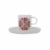 Porland 04ALM006540 Arabesque Desen 6 12 Parça Kahve Takımı