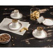 Porland 04ALM007893 85 cc Chopin Bakır 4 Kişilik Kahve Takımı