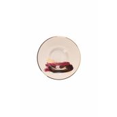 Porland 04ALM008504 11 cm Dash Desen Çay Tabağı