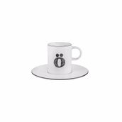 Porland 04A+P021906 Harf Ö Tabaklı 85 cc Kahve Fincanı