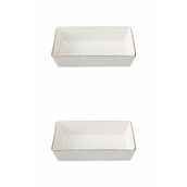 Porland 04LFH000583 Forest 12x20 cm 2'li Kahvaltı Meze Tabağı