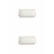 Porland 04LFH000587 Forest 7x11 cm 2'li Kahvaltı ve Meze Tabağı