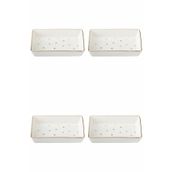 Porland 04LFH000587 Forest 7x11 cm 4'lü Kahvaltı ve Meze Tabağı