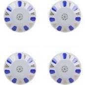 Porland 04POR005232 Mavi 11 cm 4'lü Yaldız Çay Tabağı