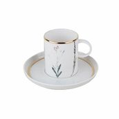 Porland 200 cc Botanıcal Tabaklı Çay Fincanı
