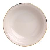 Porland Altın Yaldız 20 cm 12'li Porselen Çukur Tabak