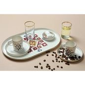 Porland Arabesque 8 Parça Kahve Ikram Takımı