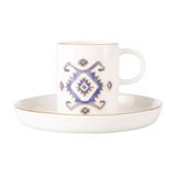 Porland Arabesque 85 cc Desen 5 Tabaklı Kahve Fincanı