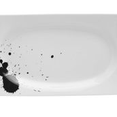 Porland Black Touch 18 cm Desen 3 Kayık Tabak