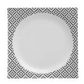 Porland Black Touch Desen1 24x24 cm 6 Adet Düz Tabak