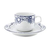 Porland Blue Manoir Desen 4 85 cc 12 Adet Tabaklı Kahve Fincanı