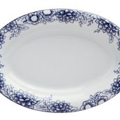 Porland Blue Manoir Desen1 23 cm 6 Adet Kayık Tabak