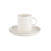 Porland Chopin Platin 200 cc 6 Adet Tabaklı Çay Fincanı