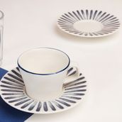 Porland Coralline 85 cc Tabaklı Kahve Fincanı