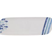 Porland Deep Blue Desen3 47 cm Kayık Tabak