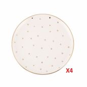 Porland Forest 4 Parça 20 cm Düz Tabak Seti