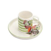 Porland Funky Desen 3 200 cc Tabaklı Çay Fincanı