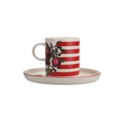 Porland Funky Desen 6 200 cc Tabaklı Çay Fincanı