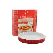 Porland Kırmızı Porselen 25 cm Tart Kalıbı