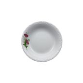 Porland Lal 17 cm 12'li Porselen Çukur Tabak
