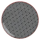 Porland Mix-Match Siyah 22 cm Porselen Düz Tabak