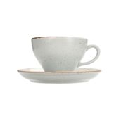 Porland More Grace Seasons Gri 365 cc Tabaklı Çay Fincanı