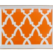 Porland Morocco Desen 3 Turuncu 18x13 cm Porselen Kahvaltı Tabağı