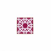 Porland Morocco Desen 5 Fuşya 10x10 cm Bardak Altlığı