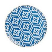 Porland Morocco Desen Mavi 28 cm Düz Tabak