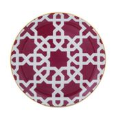 Porland Morocco DS5 6 Adet 17 cm Fuşya Düz Tabak