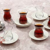Porland Peride Alumilite 12 Parça 6 Kişilik Çay Takımı
